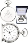 Mount Royal Masonic Hunter Swiss Quartz Pocket Watch Cp With Free Engraving (cq). Fixed Price $135.40.