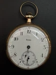 Antique Tavannes Watch Co Gold Plated Case Open Faced Pocket 48MM. Fixed Price $181.35.