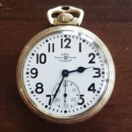 1947 Ball 999B Railroad Grade Pocket Watch Stirrup Bow Official Standard Case. Fixed Price $1275.00.