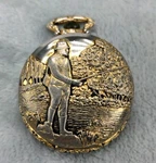 Vintage Yves Renoir Quartz Pocket Watch Man Fishing Scene For Parts Repair. Fixed Price $30.00.