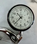 Collezio Quartz Pocket Watch Silver Tone With Sport Clip-new Battery. Fixed Price $12.60.