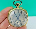 Art Deco Illinois Pocket Watch Gold Filled Mens 12S 405 Grade C1926 Needs Repair. Fixed Price $125.00.