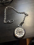 Bulova Sutton Automatic Skeleton Dial Stainless Steel Men's Pocket Watch 96A304. Fixed Price $299.00.