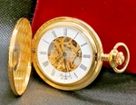 Rapport Gold Plated Half Hunter Mechanical Pocket Watch-vgc & Working. Fixed Price $135.04.
