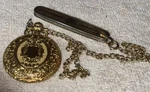 Colibri Pocket Watch With Attached Knife On Chain. Fixed Price $39.99.