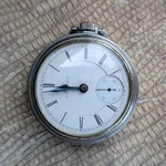 Elgin B.w. Raymond Silver Pocket Watch Roman Numerals White Dial Vintage Manual. Fixed Price $159.49.