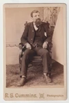 C. 1880S Cabinet Card , Id'd Arrow Head Watch Fob Missing Finger. Fixed Price $20.00.