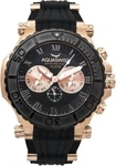 Aquaswiss 39G5005 Bolt Multifunction Men's Watch Pink Gold Black Strap. Fixed Price $199.00.