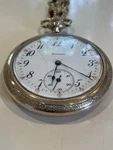 Atq C.1900 Illinois Watch Co Springfield 15 Jewel Pocket Wadsworth Case. Fixed Price $170.00.