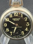Westclox Scotty Shock-resistant Pocket Watch Black Dial Runs. Fixed Price $25.95.