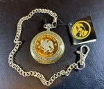 Franklin Mint Cowboy John Wayne Eagle American Pocket Watch W/ Stand + Glass. Fixed Price $38.36.