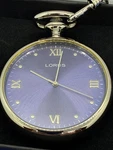 Lorus Pocket Watch With Blue Dial And Chain. Fixed Price $38.99.