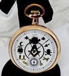 Antique 1912 Elgin 293 16S Gf Of Full Masonic Dial Pocket Watch,runs. Fixed Price $495.00.