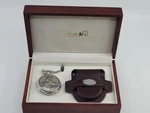 Colibri Quartz Deer Pocket Watch With Display Box And Case Personalized To Pete. Fixed Price $24.89.