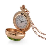 Strada Rotating Murano Style Pocket Watch With Chain 36 Inches Silvertone. Fixed Price $14.99.