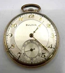 Vintage Bulova Watch Co. 17 Jewels Pocket. Fixed Price $155.00.