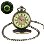Luxury Classic Mechanical Black Steampunk Skeleton Pocket Watch With Chain. Fixed Price $22.68.