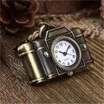 Vintage Camera Pocket Watch Novelty Bronze Key Chain Creative Quartz Gifts. Fixed Price $19.98.