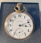 1911 Rr Hamilton Pocket Watch Grade 992, 21 Jewels - Gold Filled Case Running. Fixed Price $275.00.