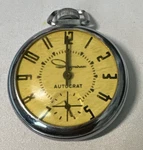 Ingraham Autocrat Men's Silver Color Pocket Watch. Fixed Price $15.00.