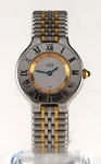 Must De Cartier 21 Women's Two Tone Stainless Steel Quartz Watch Vintage 1340. Fixed Price $1692.00.