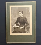 Antique Cabinet Photo Woman Scroll Portrait Sherbrooke Quebec G Presby C1885. Fixed Price $39.99.