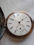 Working Antique Elgin Pocket Watch Est. Production 1868-1886 Sterling. Fixed Price $295.00.