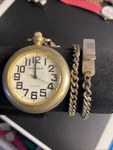 Open Face Vintage Milan Pocket Watch Japan Movement-mln 1070 New Battery. Fixed Price $11.40.
