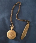 Vintage Arnex Pocket Watch W/ Hunting Knife Fob Chain Deer BUCK-100% For Charity. Fixed Price $72.99.