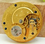 Antique 1873 Elgin 28 Dexter St. 7J 10S Key Wind Pocket Watch Movement With Dial. Fixed Price $49.00.