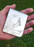Sale! 1950S Elgin American Sterling Silver Smokes Case Deco Engraved 3.8 Ozt.. Fixed Price $399.29.