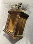 Early Antique Primitive Carved Wooden Display Case Watch Hutch. Fixed Price $224.50.