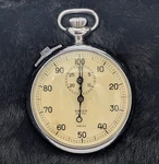 Vintage Galco Decimal Stopwatch Swiss Chrome Silver Tone. Fixed Price $50.00.