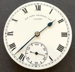 Antique Sir John Bennett London Pocket Watch Movement Running Ticks 43MM English. Fixed Price $99.95.