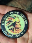 Ryan's Pure Beer Syracuse New York Advertising Pocket Mirror. Fixed Price $99.99.
