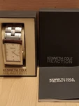 Kenneth Cole Men Watch Glacier KC3568 New Silver, Luminous, Rectangle, Date. Fixed Price $49.99.
