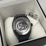 Gucci Sync Gray Rubber Quartz Wristwatch 50M Box Papers YA137109. Fixed Price $187.50.