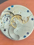 Vintage 6 Size Hampden Pocket Watch Movement, Gr. 200, Running Good, Year 1893. Fixed Price $95.00.