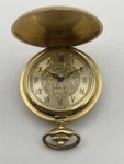 La Marque Pocket Watch With Chain, 17 Jewels, Incabloc Anguenot Freres Movement. Fixed Price $250.00.