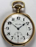 1913 Hamilton 992 16S 21J Railroad Grade 14K Gold Filled Pocket Watch - Runs. Fixed Price $413.99.