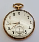 Agassiz & Co. 18K Yellow Gold 17 Jewels Pocket Watch Made For Tiffany. Fixed Price $3695.00.