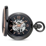 James Michael Black Skeleton Dial Mechanical Men's Pocket Watch PMA011034. Fixed Price $66.60.