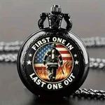 Firefighter Quartz Analog Pocket Watch, Best Gift For Fireman. Fixed Price $24.59.