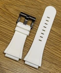 Genuine Steel White Rubber Strap 32MM 22MM + Pin Buckle TWB887 TW887 Ceo Tech. Fixed Price $53.81.