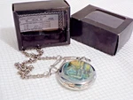 Hanslin Pocket Watch With Chain Two Deer The Woods 14" Working Nos. Fixed Price $21.25.