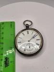Antique 935 Silver Key Wind Pocket Watch. Fixed Price $89.99.