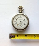 See Video: Running Vintage Pocket Watch Illinois Model 16S 15J Swing Lever Set. Fixed Price $149.95.