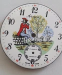 Eaglestar -arnex Enamel Pocket Watch Dial For Ut- 6498 Movement 37.5 Mm. Fixed Price $58.72.