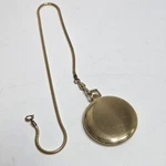 Mens Bulova Pocket Watch 966270 Gold Tone Full Hunter With Fab Chain. Fixed Price $169.00.