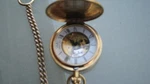 Jean Pierre 17 Jewels Mechanical Skeleton Double Hunter Incabloc Pocket Watch. Fixed Price $60.00.